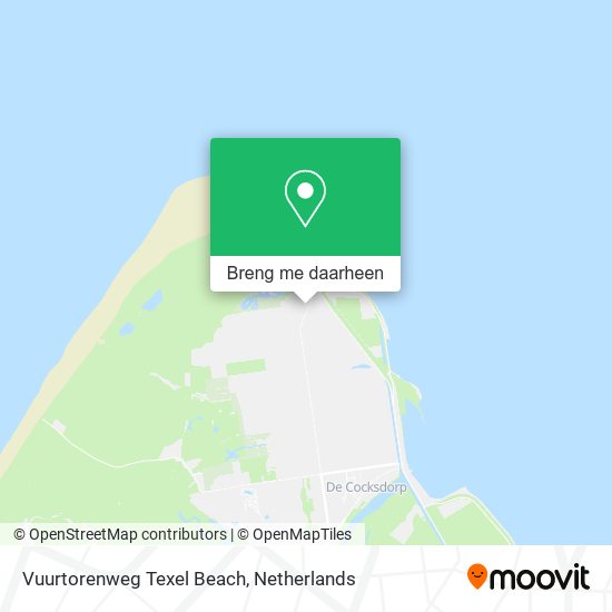 Vuurtorenweg Texel Beach kaart