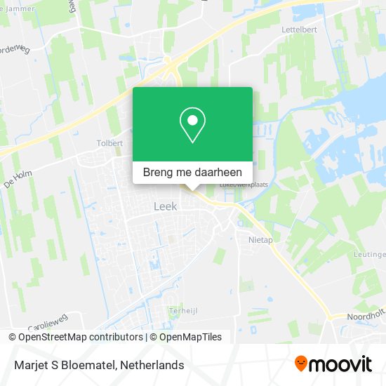 Marjet S Bloematel kaart