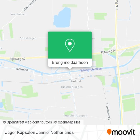 Jager Kapsalon Jannie kaart