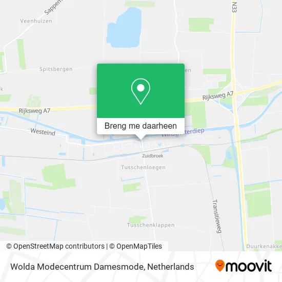 Wolda Modecentrum Damesmode kaart