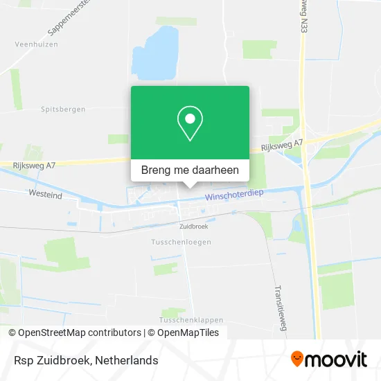 Rsp Zuidbroek kaart