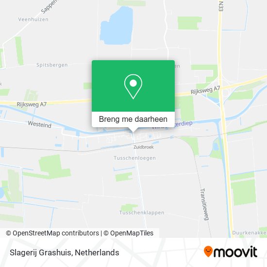 Slagerij Grashuis kaart