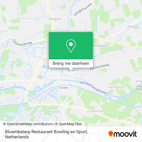 Bloemketerp Restaurant Bowling en Sport kaart