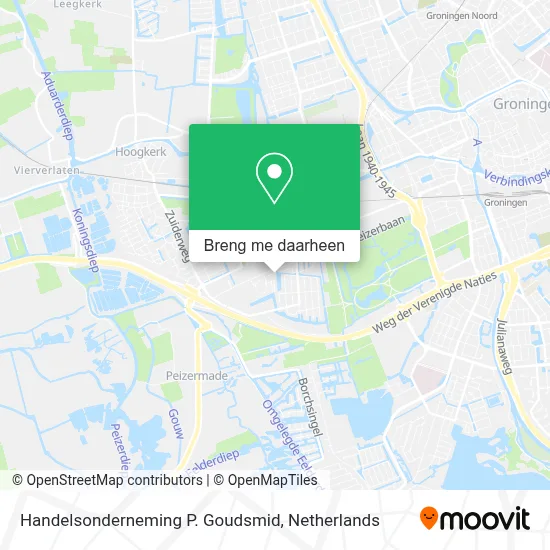 Handelsonderneming P. Goudsmid kaart