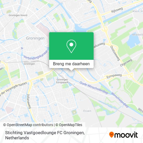 Stichting Vastgoedlounge FC Groningen kaart