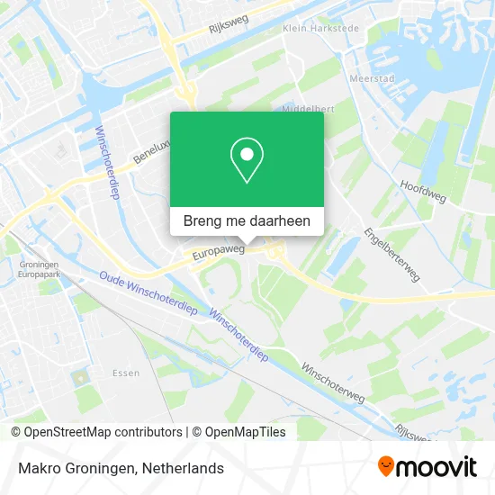 Makro Groningen kaart