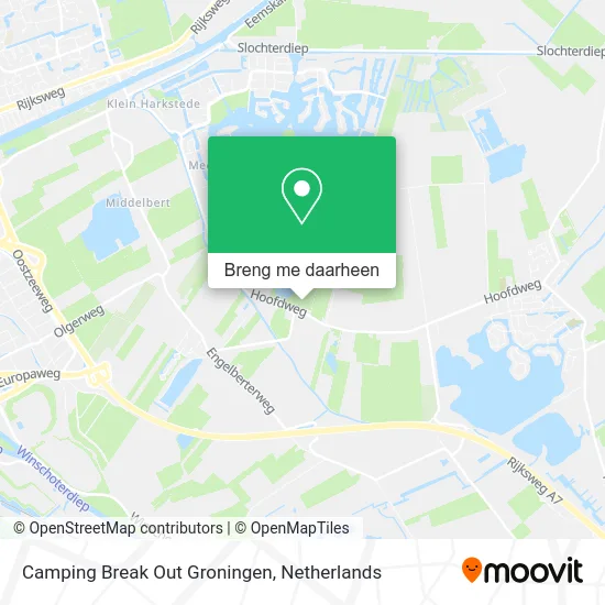 Camping Break Out Groningen kaart