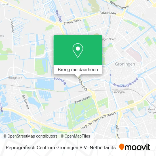 Reprografisch Centrum Groningen B.V. kaart