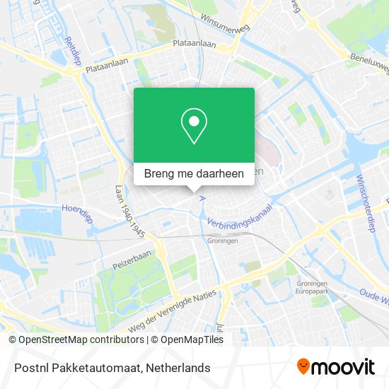 Postnl Pakketautomaat kaart