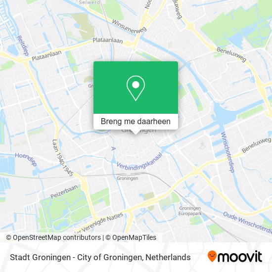 Stadt Groningen - City of Groningen kaart