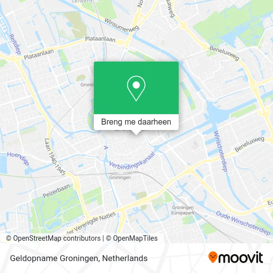 Geldopname Groningen kaart