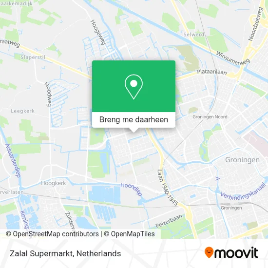 Zalal Supermarkt kaart