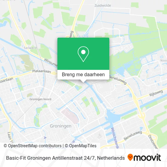 Basic-Fit Groningen Antillenstraat 24 / 7 kaart