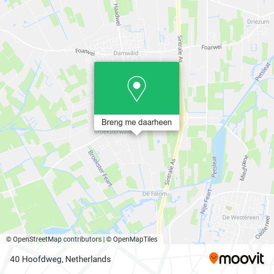 40 Hoofdweg kaart