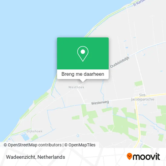 Wadeenzicht kaart