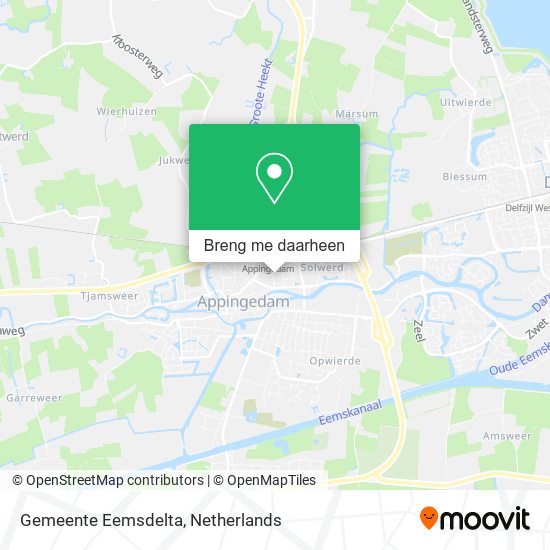Gemeente Eemsdelta kaart