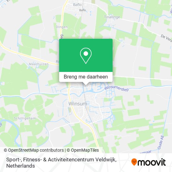 Sport-, Fitness- & Activiteitencentrum Veldwijk kaart
