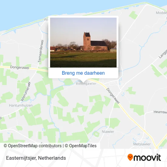 Easternijtsjer kaart