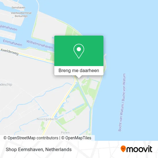 Shop Eemshaven kaart
