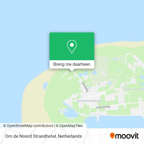 Om de Noord Strandhotel kaart