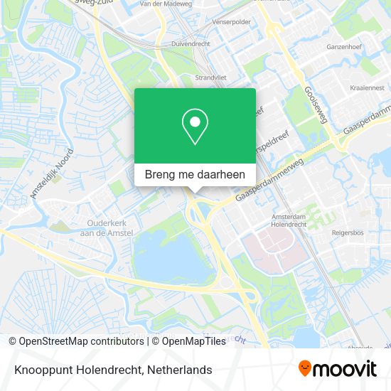 Knooppunt Holendrecht kaart