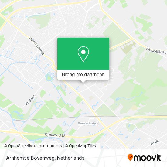 Arnhemse Bovenweg kaart