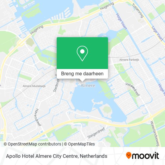 Apollo Hotel Almere City Centre kaart