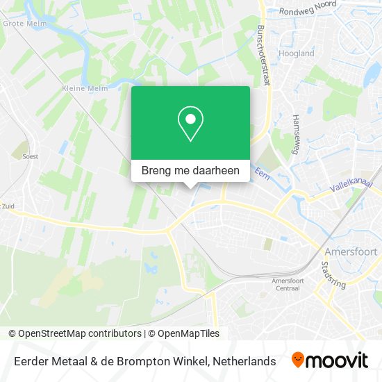 Eerder Metaal & de Brompton Winkel kaart