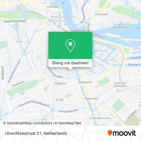 Utrechtsestraat 21 kaart