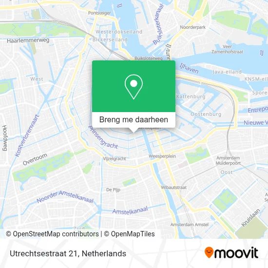 Utrechtsestraat 21 kaart