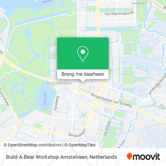 Build-A-Bear Workshop Amstelveen kaart