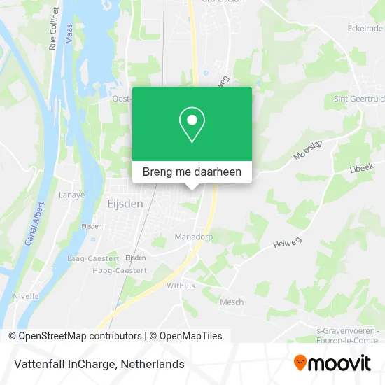 Vattenfall InCharge kaart