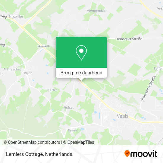 Lemiers Cottage kaart