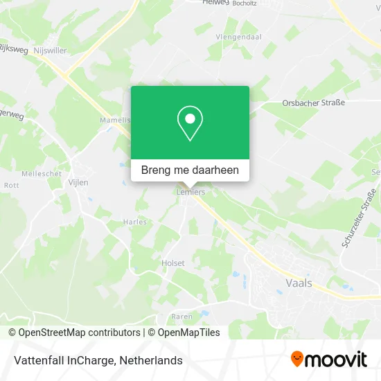 Vattenfall InCharge kaart