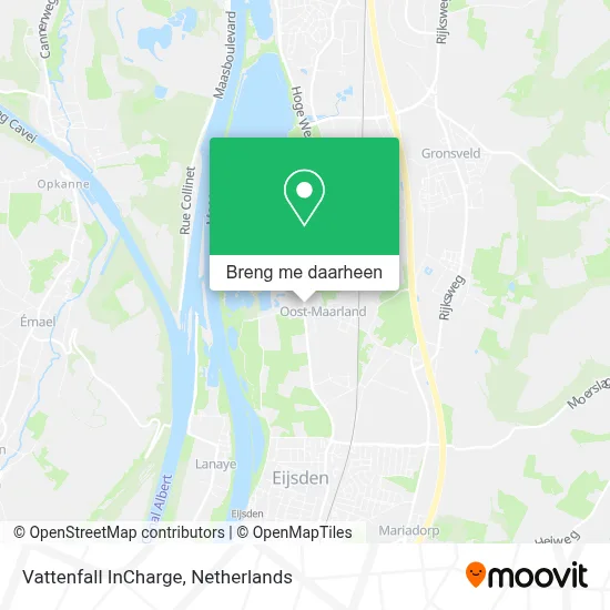 Vattenfall InCharge kaart