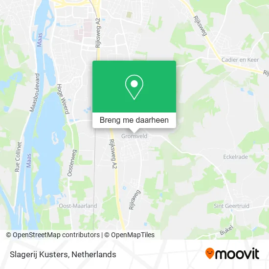 Slagerij Kusters kaart