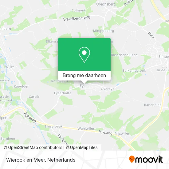 Wierook en Meer kaart