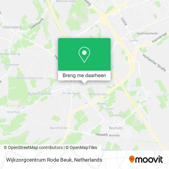 Wijkzorgcentrum Rode Beuk kaart