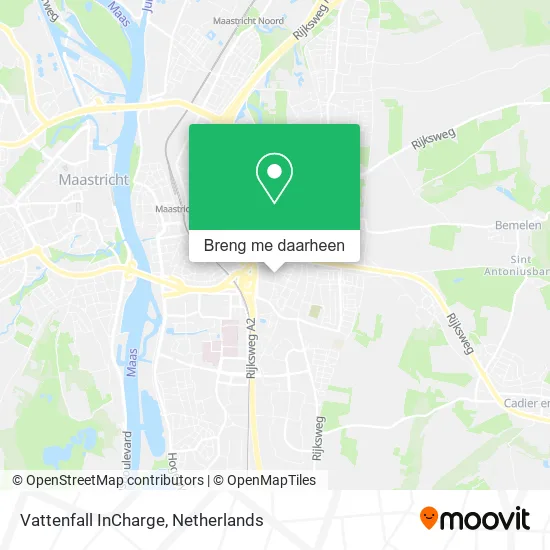 Vattenfall InCharge kaart