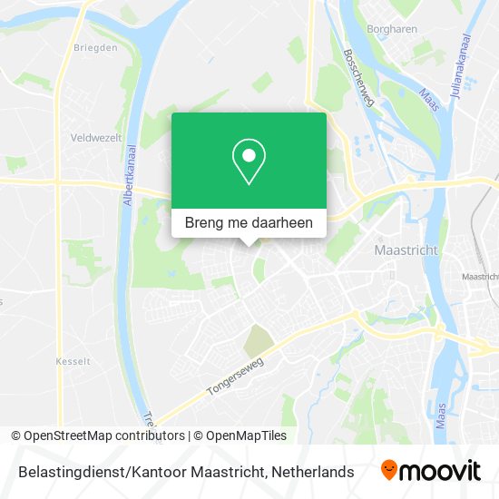 Belastingdienst / Kantoor Maastricht kaart