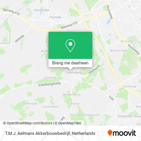 T.M.J. Aelmans Akkerbouwbedrijf kaart