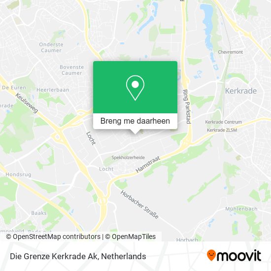 Die Grenze Kerkrade Ak kaart