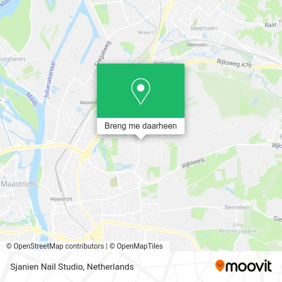 Sjanien Nail Studio kaart