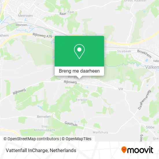 Vattenfall InCharge kaart