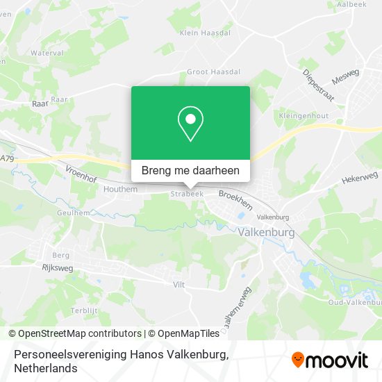 Personeelsvereniging Hanos Valkenburg kaart