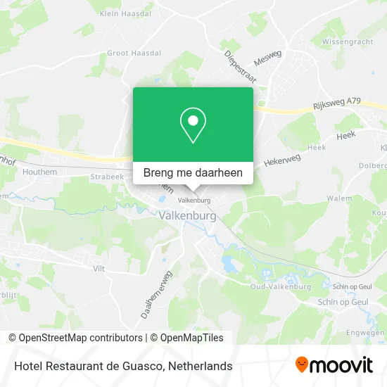 Hotel Restaurant de Guasco kaart