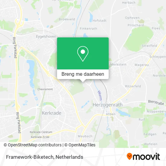 Framework-Biketech kaart
