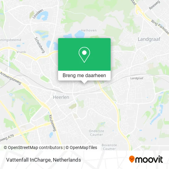 Vattenfall InCharge kaart