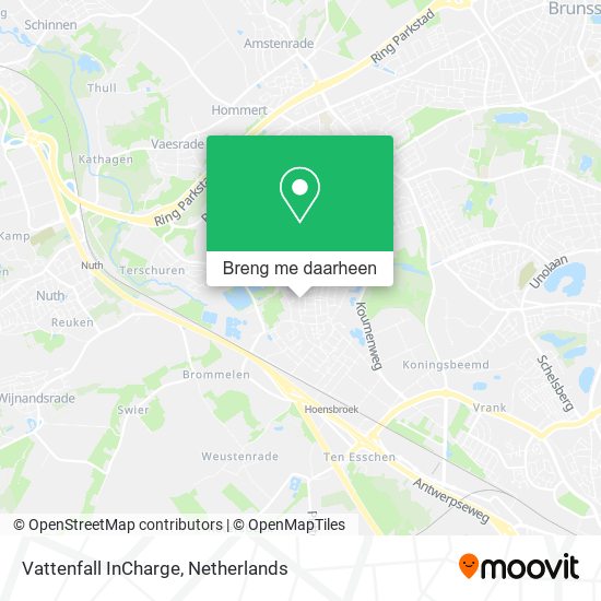 Vattenfall InCharge kaart