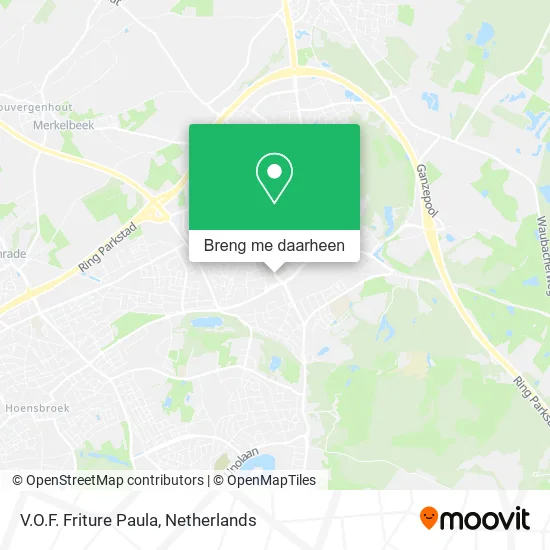 V.O.F. Friture Paula kaart